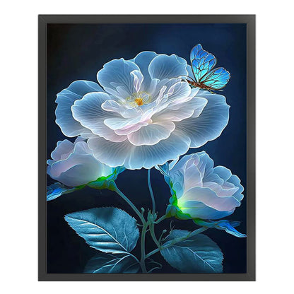 Glowing Flowers - 11CT Stamped Cross Stitch 40*50CM(Joy Sunday)