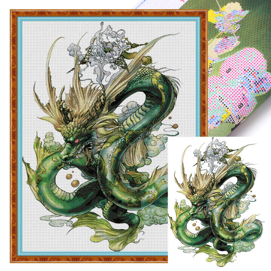 Qinglong - 14CT Stamped Cross Stitch 80*110CM(Joy Sunday)