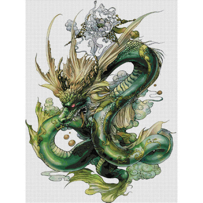 Qinglong - 14CT Stamped Cross Stitch 80*110CM(Joy Sunday)