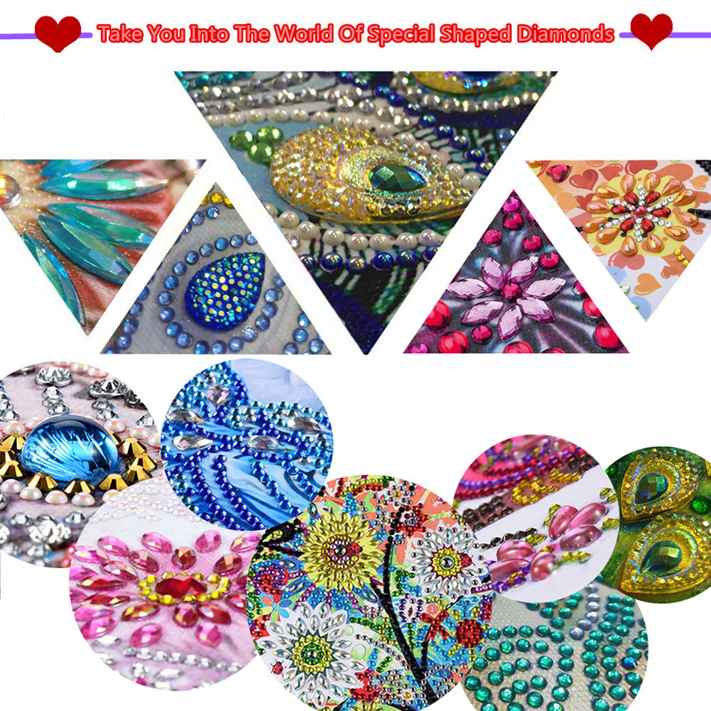 Special Shaped Diamond Painting Wreath Ornament for Home Window Door Decor (#2)