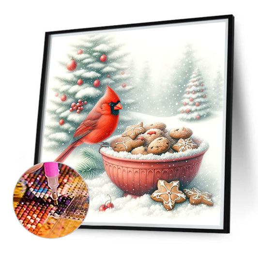 Cardinals On Cookies - Full Round Drill Diamond Painting 40*40CM