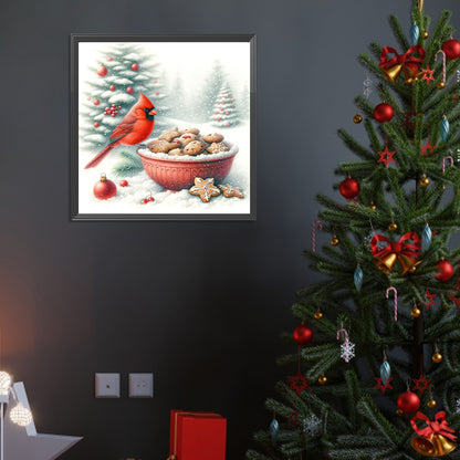 Cardinals On Cookies - Full Round Drill Diamond Painting 40*40CM