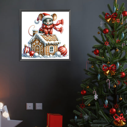 Cookie House Mouse - Full Round Drill Diamond Painting 40*40CM