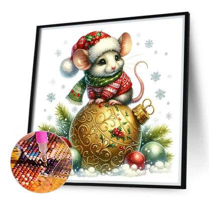 Mouse On Ball - Full Round Drill Diamond Painting 40*40CM