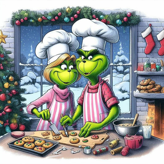 Grinch - Full Round Drill Diamond Painting 40*40CM