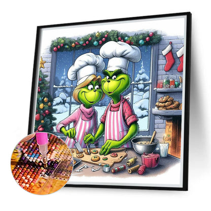 Grinch - Full Round Drill Diamond Painting 40*40CM