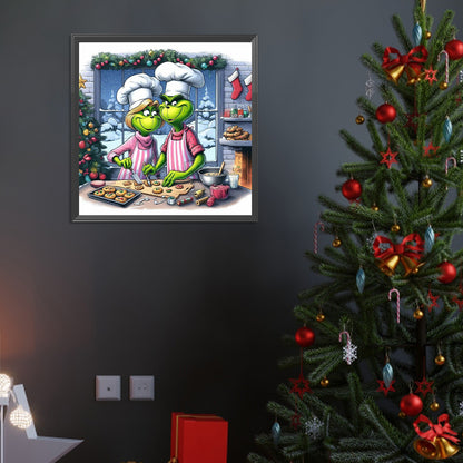 Grinch - Full Round Drill Diamond Painting 40*40CM