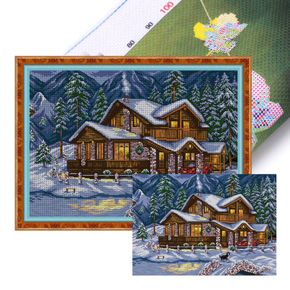 Warm Winter - 14CT Stamped Cross Stitch 55*40CM(Joy Sunday)