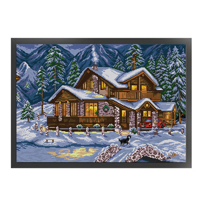 Warm Winter - 14CT Stamped Cross Stitch 55*40CM(Joy Sunday)