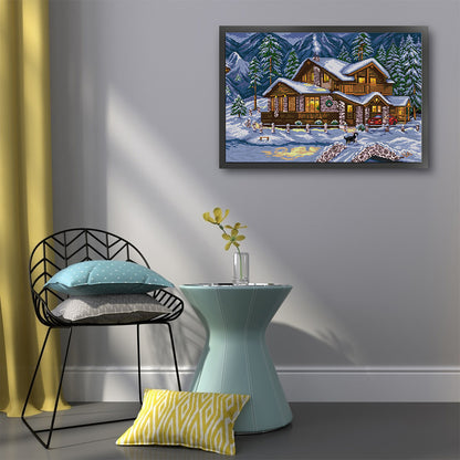 Warm Winter - 14CT Stamped Cross Stitch 55*40CM(Joy Sunday)