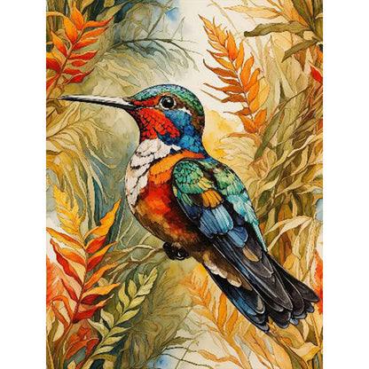 Bird In Reeds - Full Square Drill Diamond Painting 35*45CM