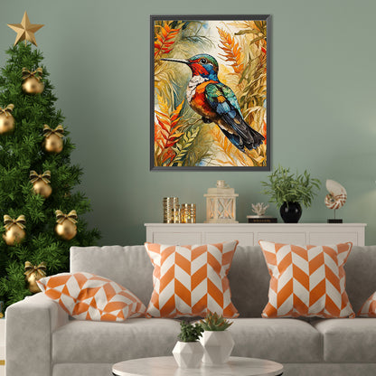 Bird In Reeds - Full Square Drill Diamond Painting 35*45CM