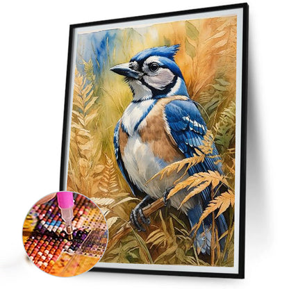 Bird In Reeds - Full Square Drill Diamond Painting 35*45CM