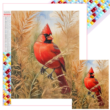 Bird In Reeds - Full Square Drill Diamond Painting 35*45CM