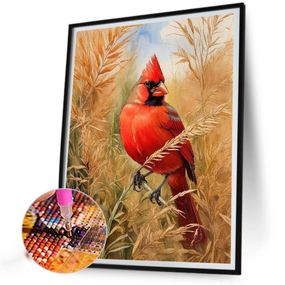 Bird In Reeds - Full Square Drill Diamond Painting 35*45CM