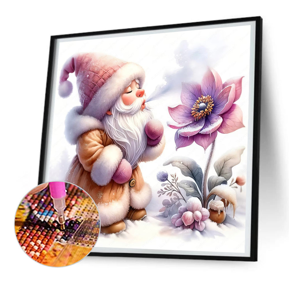 Goblin And Flower - Full Round Drill Diamond Painting 30*30CM