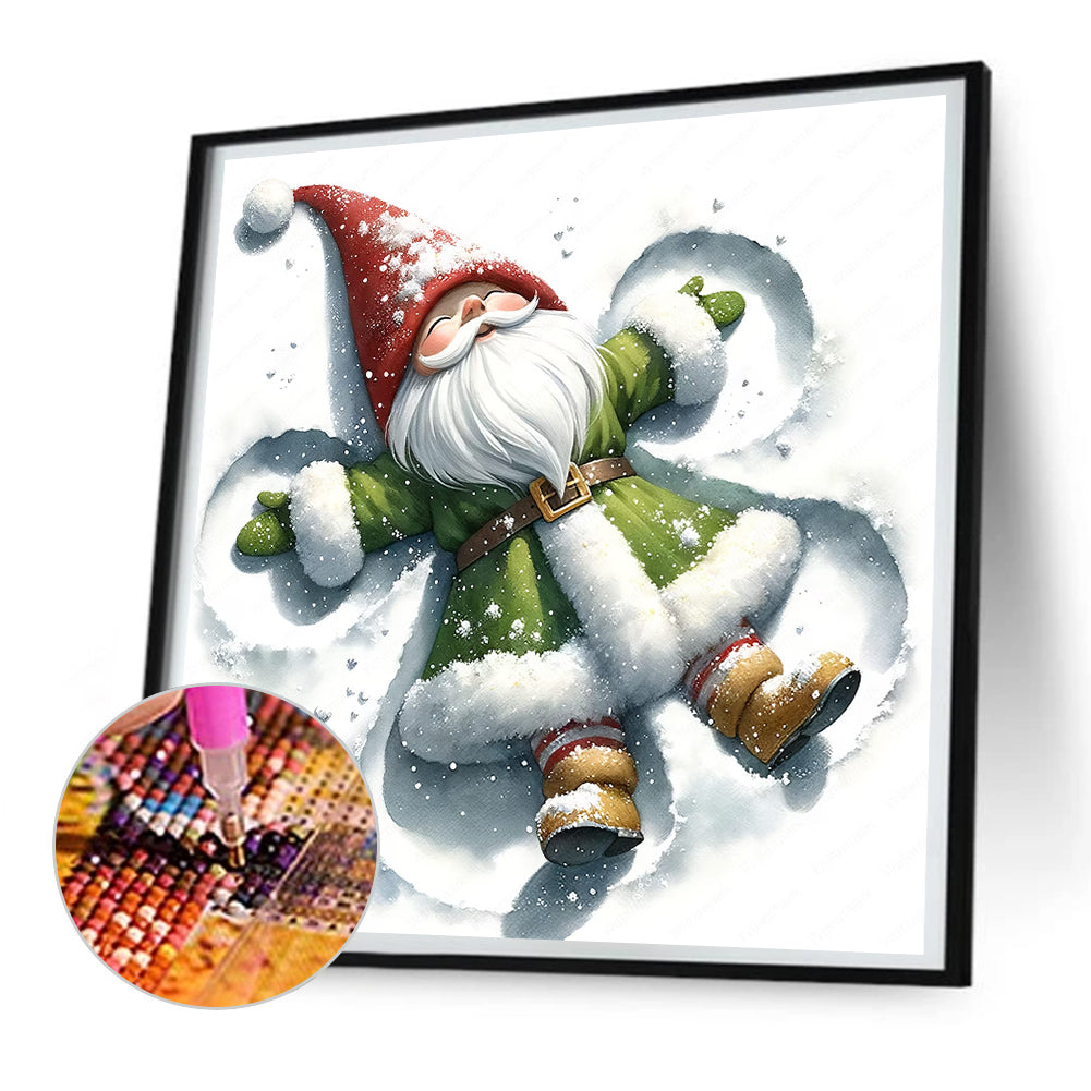 Goblin Lying In The Snow - Full Round Drill Diamond Painting 30*30CM