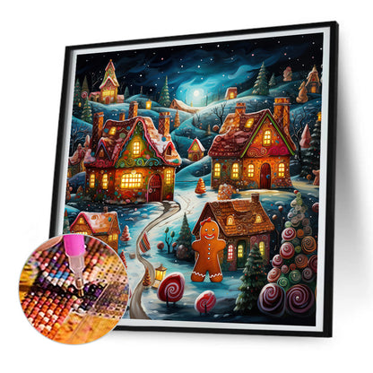 Christmas Night - Full Round Drill Diamond Painting 30*30CM