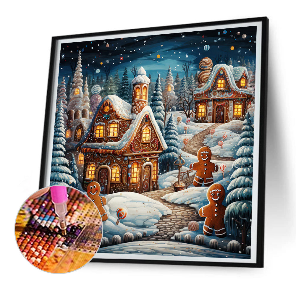 Christmas Night - Full Round Drill Diamond Painting 30*30CM