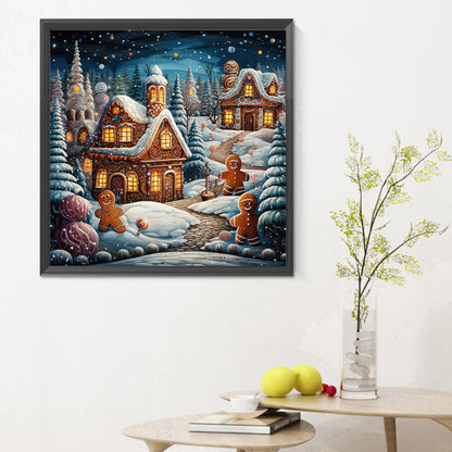 Christmas Night - Full Round Drill Diamond Painting 30*30CM