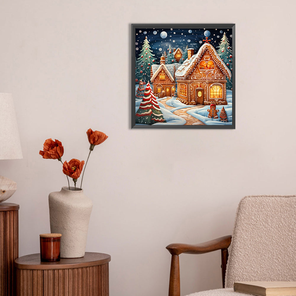 Christmas Night - Full Round Drill Diamond Painting 30*30CM