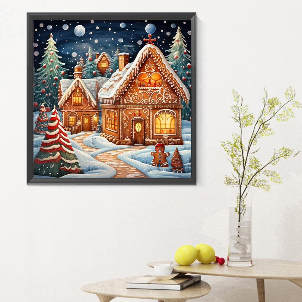 Christmas Night - Full Round Drill Diamond Painting 30*30CM