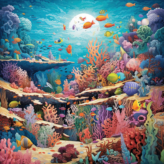 The Underwater World - Full Round Drill Diamond Painting 30*30CM