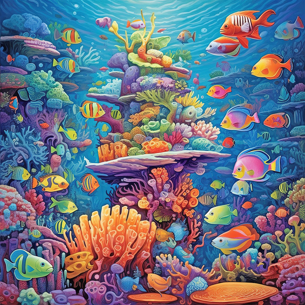 The Underwater World - Full Round Drill Diamond Painting 30*30CM