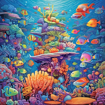 The Underwater World - Full Round Drill Diamond Painting 30*30CM