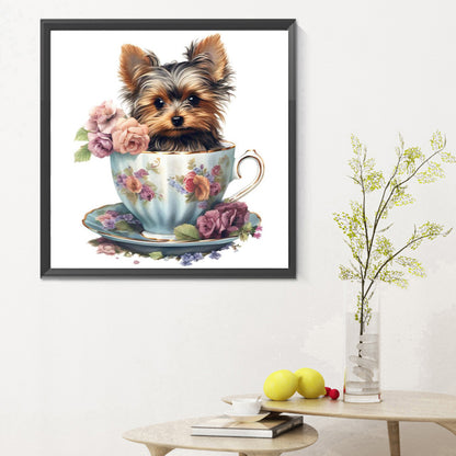 Teacup Puppy - Full Round Drill Diamond Painting 30*30CM