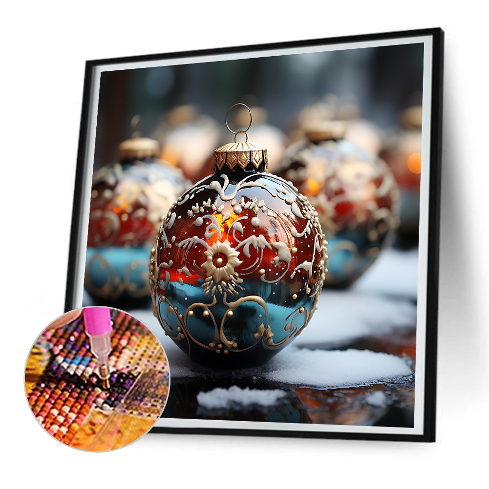 Winter Snow Scene - Full Round Drill Diamond Painting 30*30CM