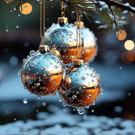 Winter Snow Scene - Full Round Drill Diamond Painting 30*30CM