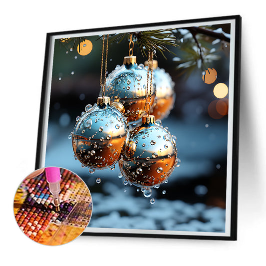 Winter Snow Scene - Full Round Drill Diamond Painting 30*30CM