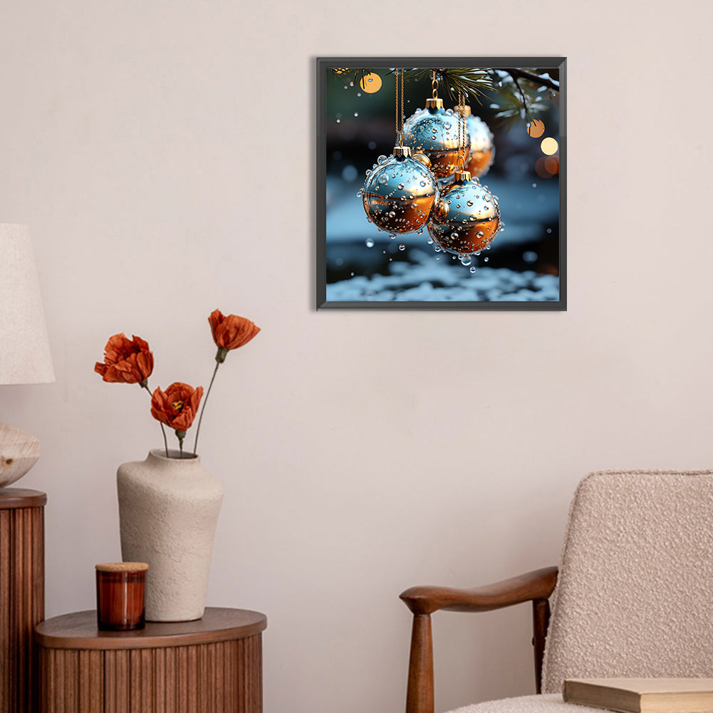 Winter Snow Scene - Full Round Drill Diamond Painting 30*30CM