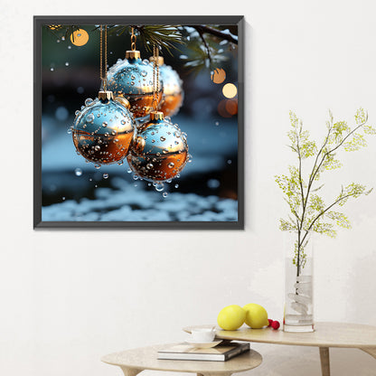 Winter Snow Scene - Full Round Drill Diamond Painting 30*30CM