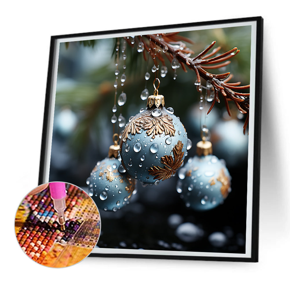 Winter Snow Scene - Full Round Drill Diamond Painting 30*30CM
