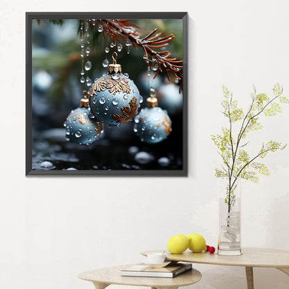 Winter Snow Scene - Full Round Drill Diamond Painting 30*30CM