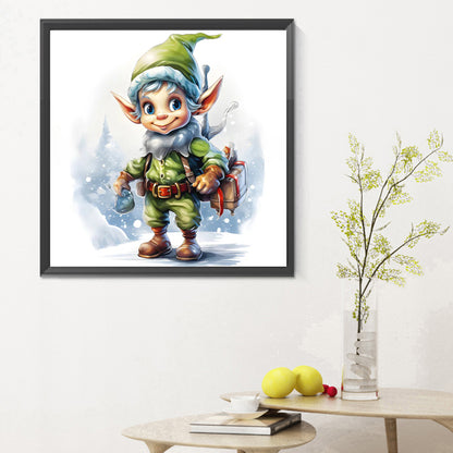 Christmas Elf - Full Round Drill Diamond Painting 30*30CM