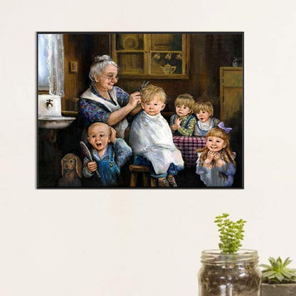 Haircut Kid - Full Square Drill Diamond Painting 60*45CM