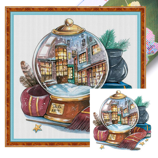 Harry Potter Crystal Ball - 11CT Stamped Cross Stitch 50*50CM(Joy Sunday)