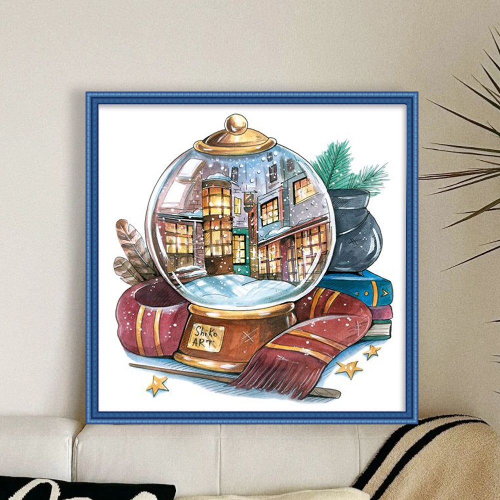 Harry Potter Crystal Ball - 11CT Stamped Cross Stitch 50*50CM(Joy Sunday)