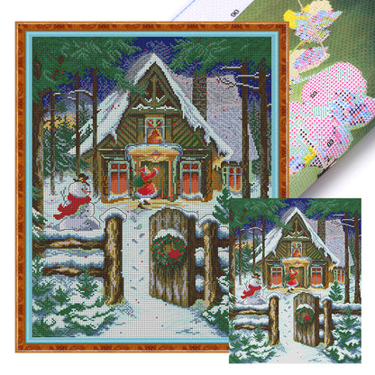 Santa Claus Is Coming - 14CT Stamped Cross Stitch 38*48CM(Joy Sunday)