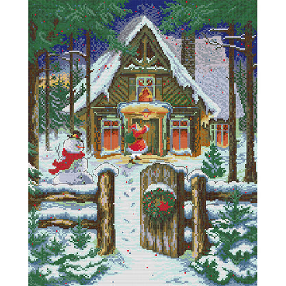 Santa Claus Is Coming - 14CT Stamped Cross Stitch 38*48CM(Joy Sunday)