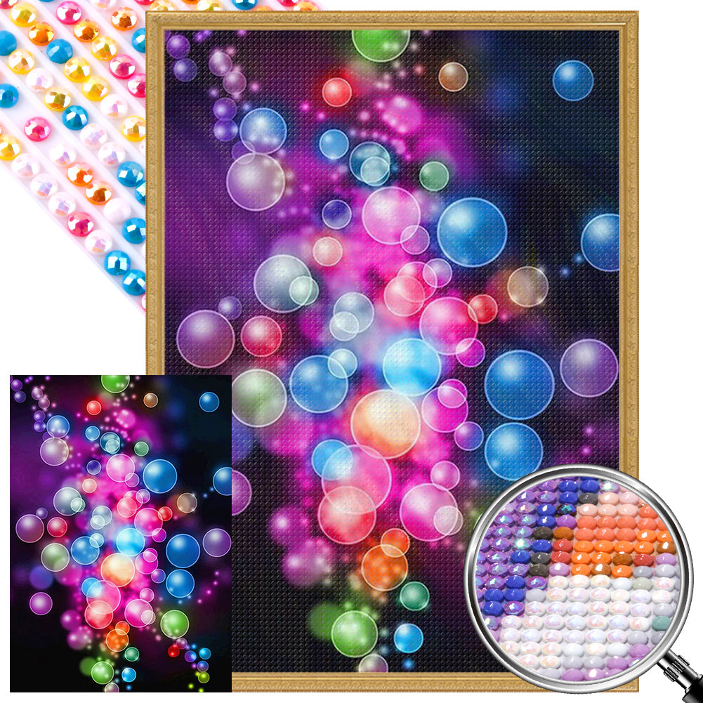 Colorful Bubbles - Full AB Round Drill Diamond Painting 35*50CM