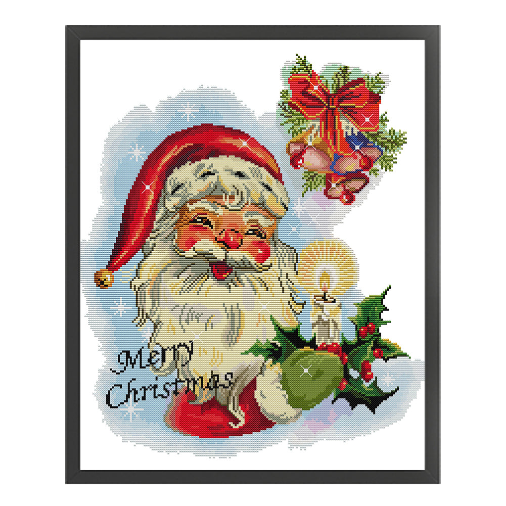 Santa Claus Twelve - 14CT Stamped Cross Stitch 40*47CM