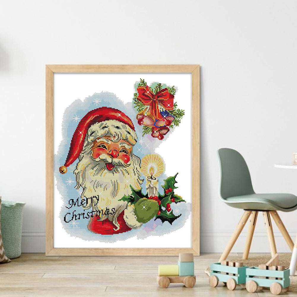 Santa Claus Twelve - 14CT Stamped Cross Stitch 40*47CM