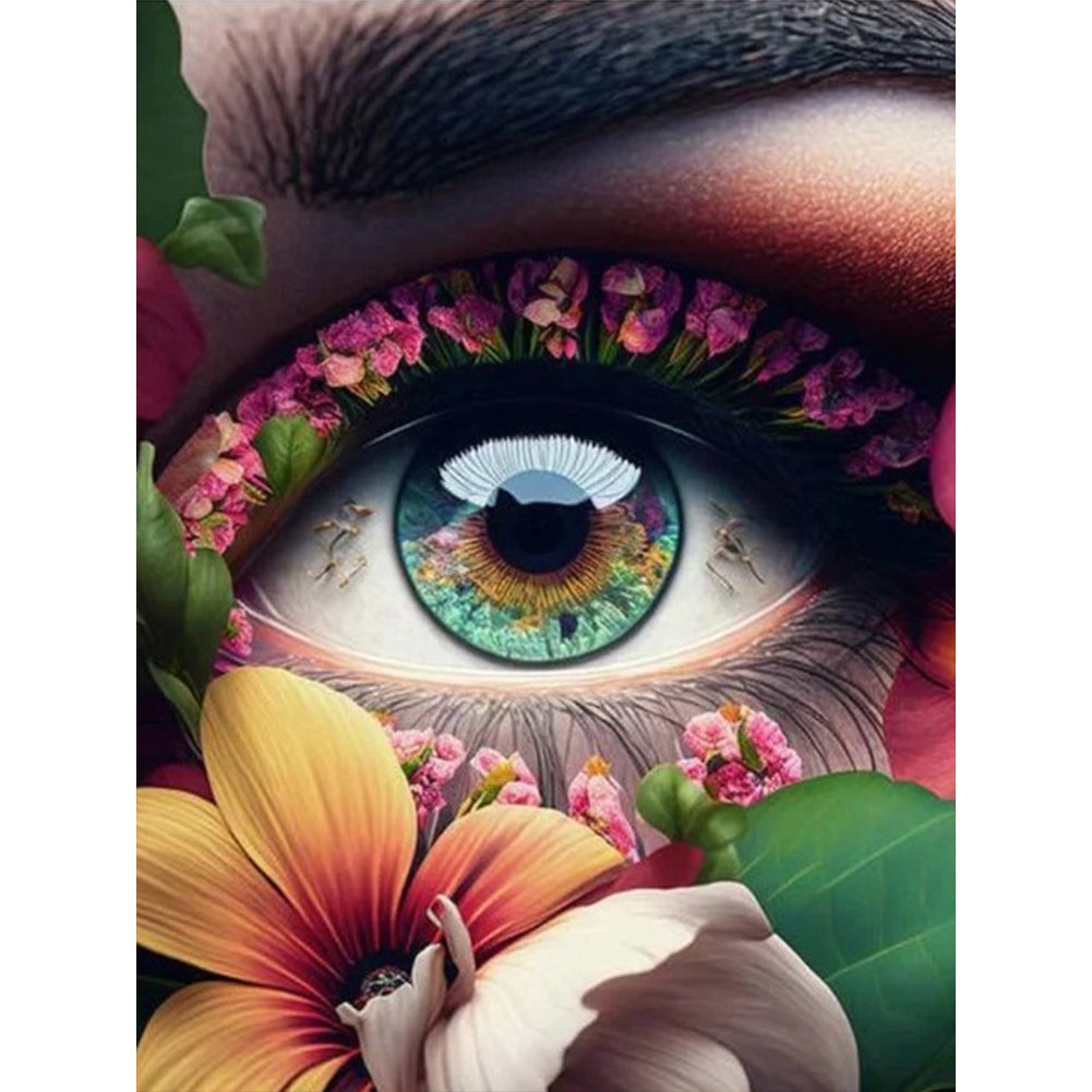 Mysterious Eyes - Full Round Drill Diamond Painting 30*40CM