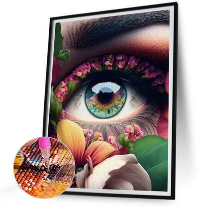 Mysterious Eyes - Full Round Drill Diamond Painting 30*40CM