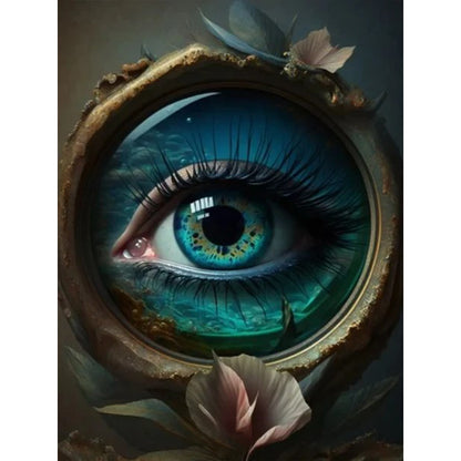Mysterious Eyes - Full Round Drill Diamond Painting 30*40CM