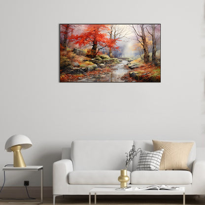 Flowing Water Stone Forest - Full Round Drill Diamond Painting 70*40CM